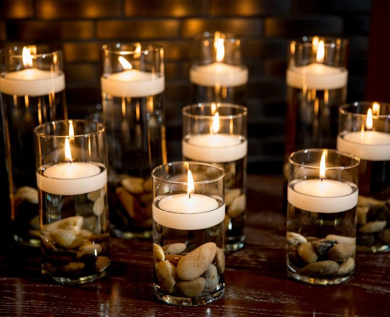 Centerpieces using candles discount
