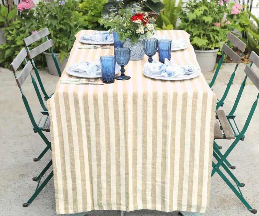 Italian Striped Tablecloths Italian Striped Tablecloths