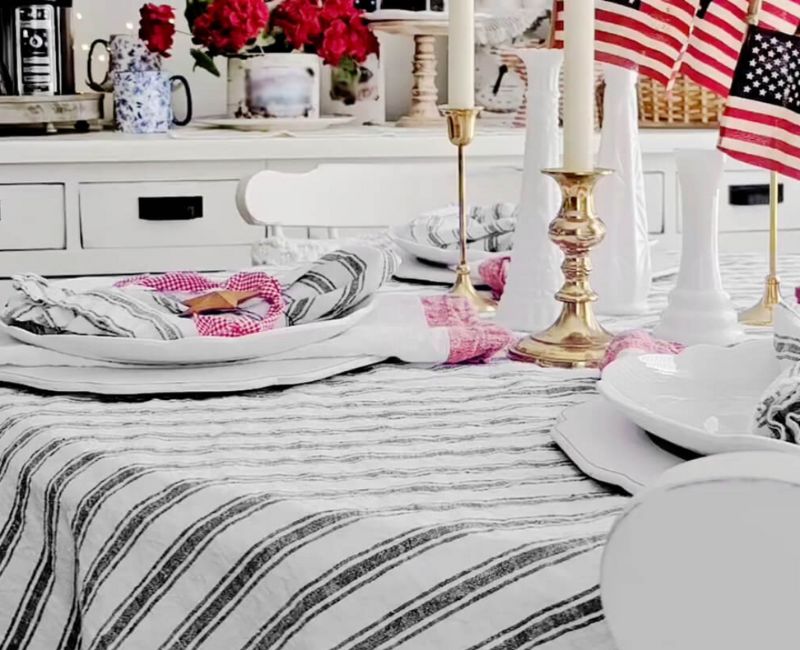 this time set on an outdoor table for a casual brunch. The setting is surrounded by greenery and sunlight, enhancing the ambiance. this time set on an outdoor table for a casual brunch. The setting is surrounded by greenery and sunlight, enhancing the ambiance.