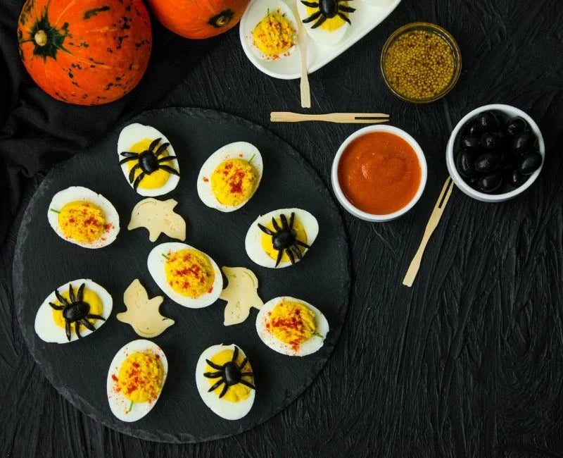How to Make Spooky Spider-Deviled Eggs for Halloween How to Make Spooky Spider-Deviled Eggs for Halloween