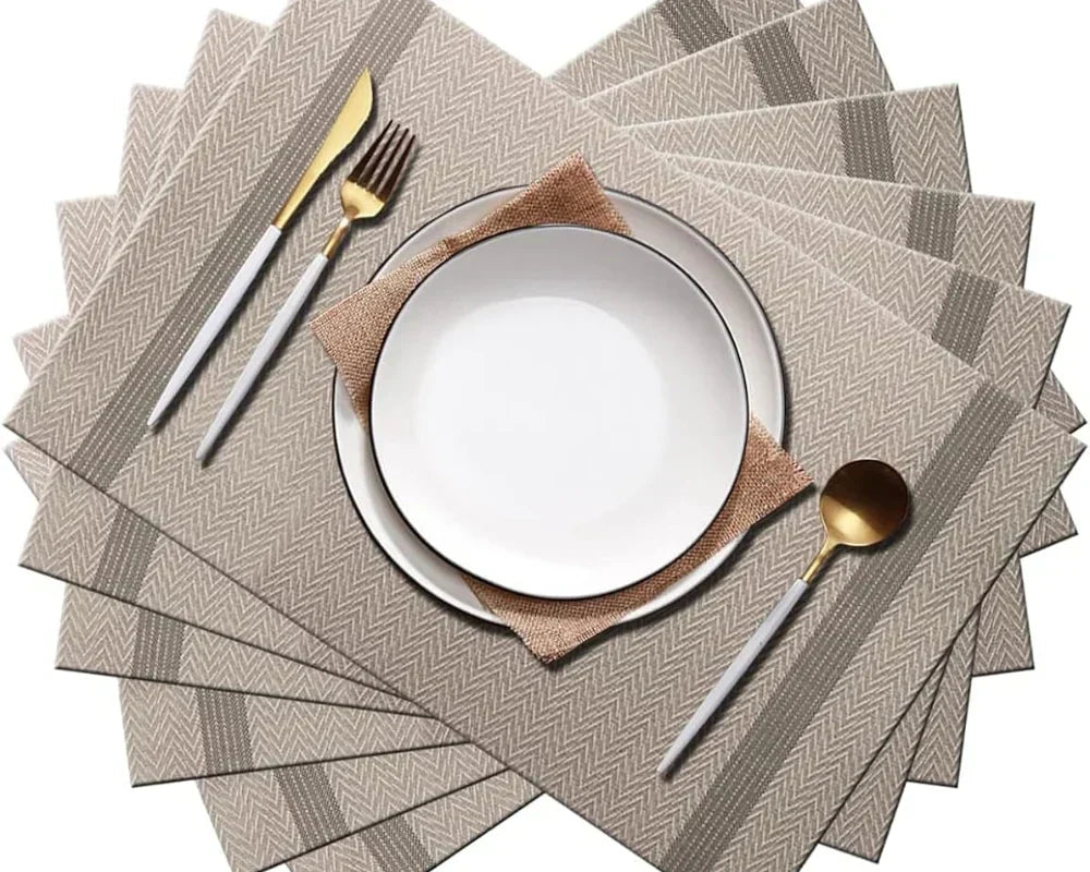 Vinyl Placemats: Stylish & Practical Dining Table Vinyl Placemats: Stylish & Practical Dining Table