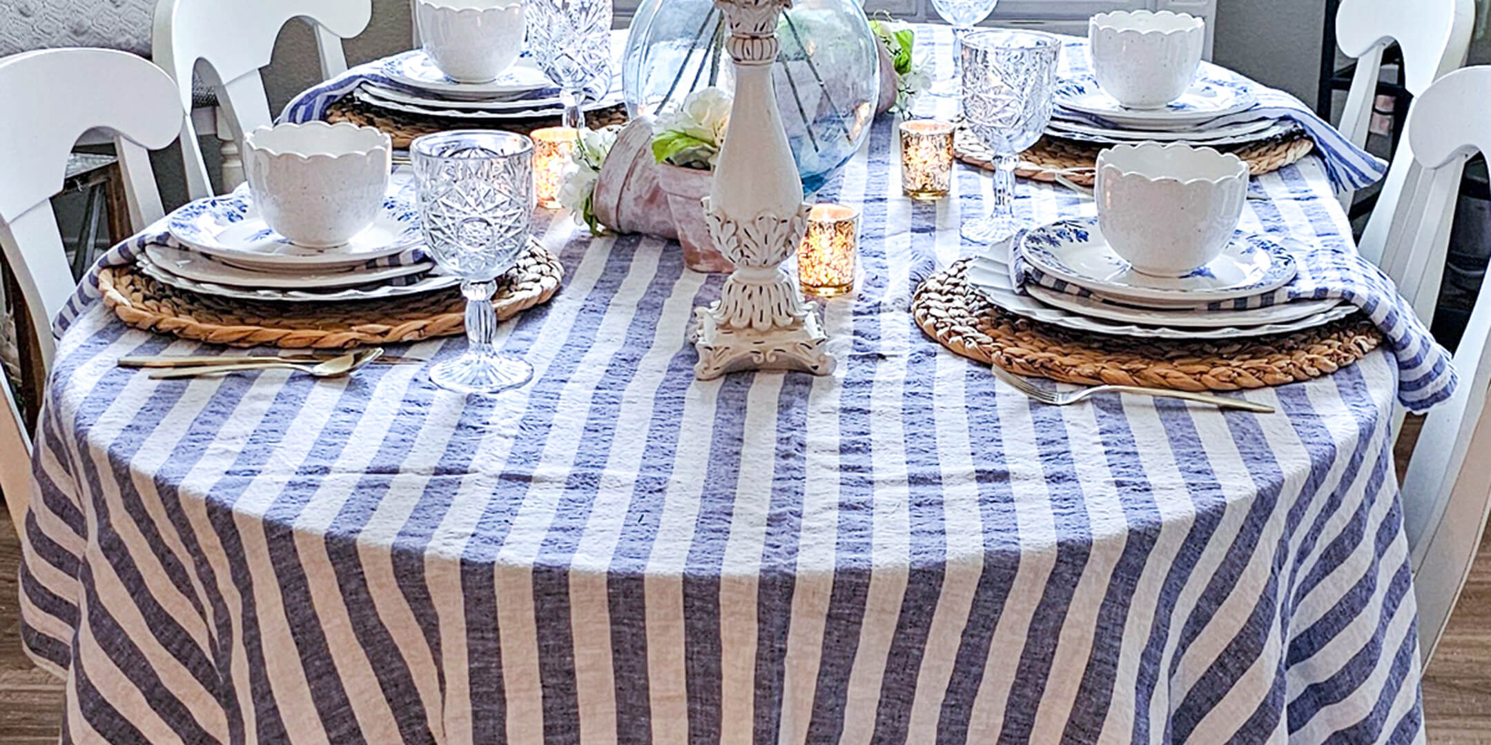 Round Linen Tablecloth Round Linen Tablecloth