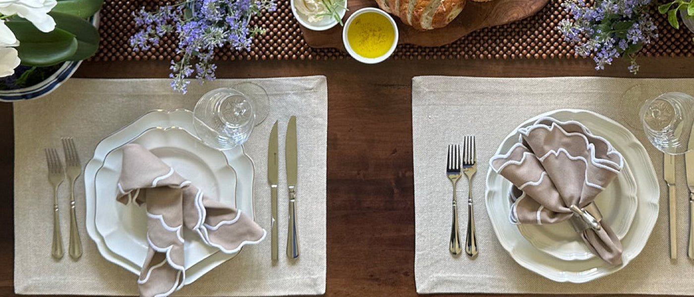 Scalloped Napkins Scalloped Napkins