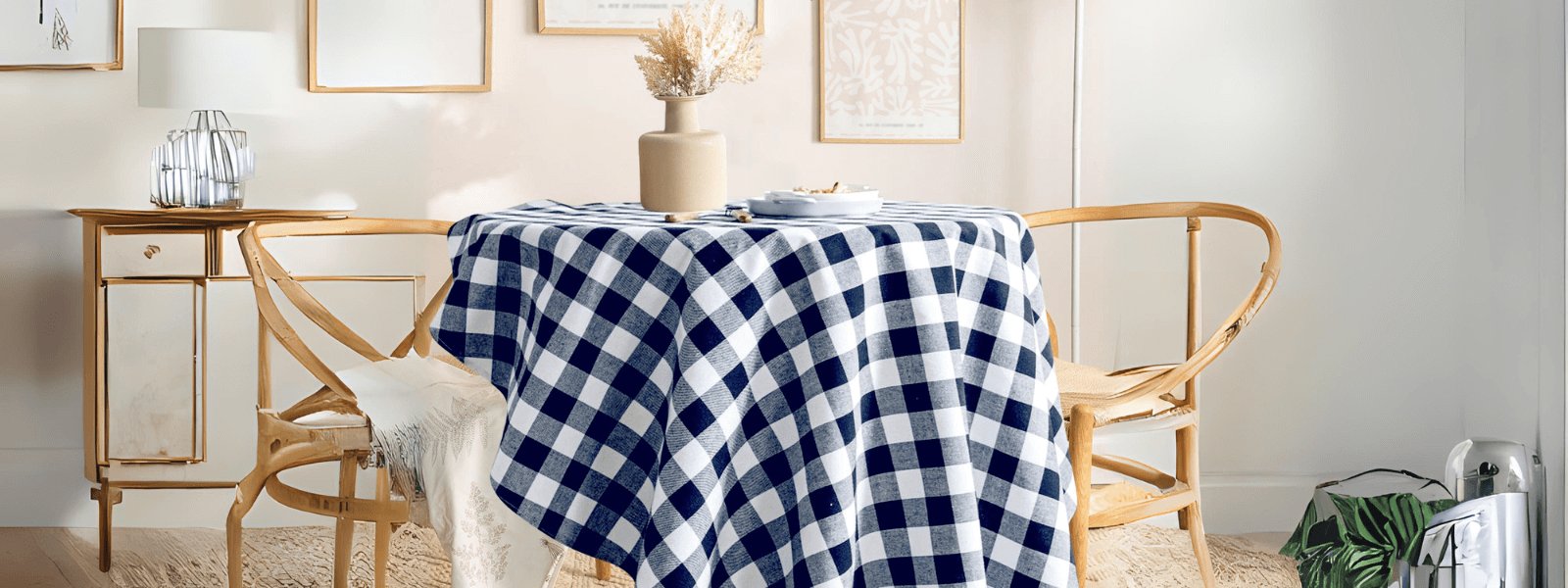 Buffalo Check Tablecloth: Dress up a beautiful table with ACL Checkered Tablecloth! Spread the lovely Cotton Tablecloth before laying out tableware and food to protect your tables from food stains and water spillages.