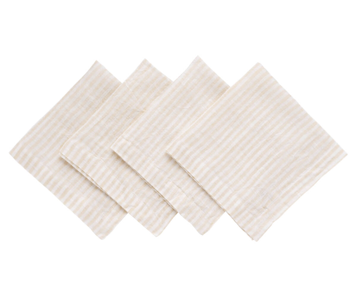 Wedding Napkins - Pinstripe Napkins Wedding Napkins - Pinstripe Napkins