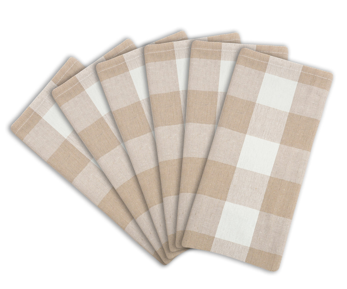 Custom Buffalo Plaid Napkins - Pastel Color Napkins Custom Buffalo Plaid Napkins - Pastel Color Napkins