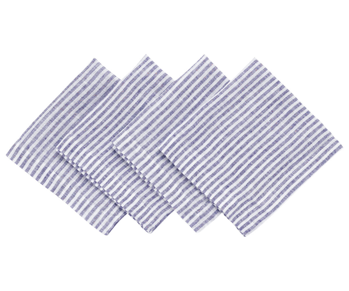 Wedding Napkins - Pinstripe Napkins Wedding Napkins - Pinstripe Napkins