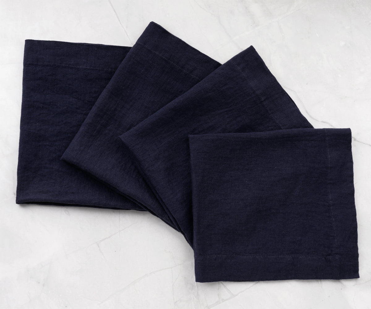 Blue Granite Linen Napkins Blue Granite Linen Napkins