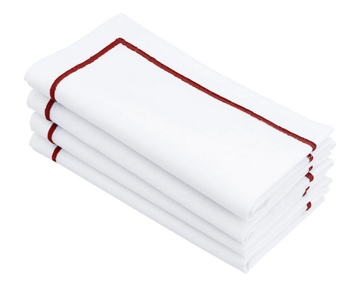 Dinner Napkins - White Cotton Napkins