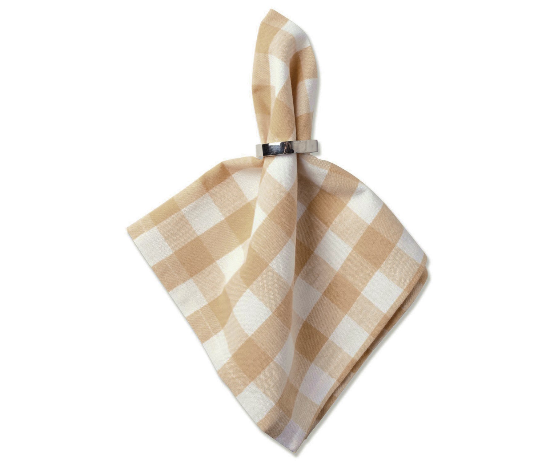 beige cotton dinner napkins, a nod to classic Americana style. beige cotton dinner napkins, a nod to classic Americana style.
