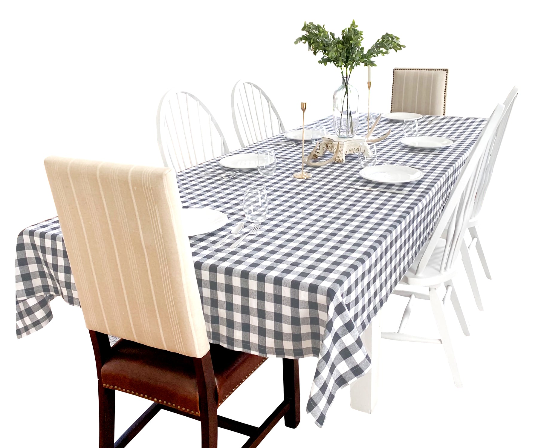Tablecloth Checked pattern adding character to your home. Tablecloth Checked pattern adding character to your home.