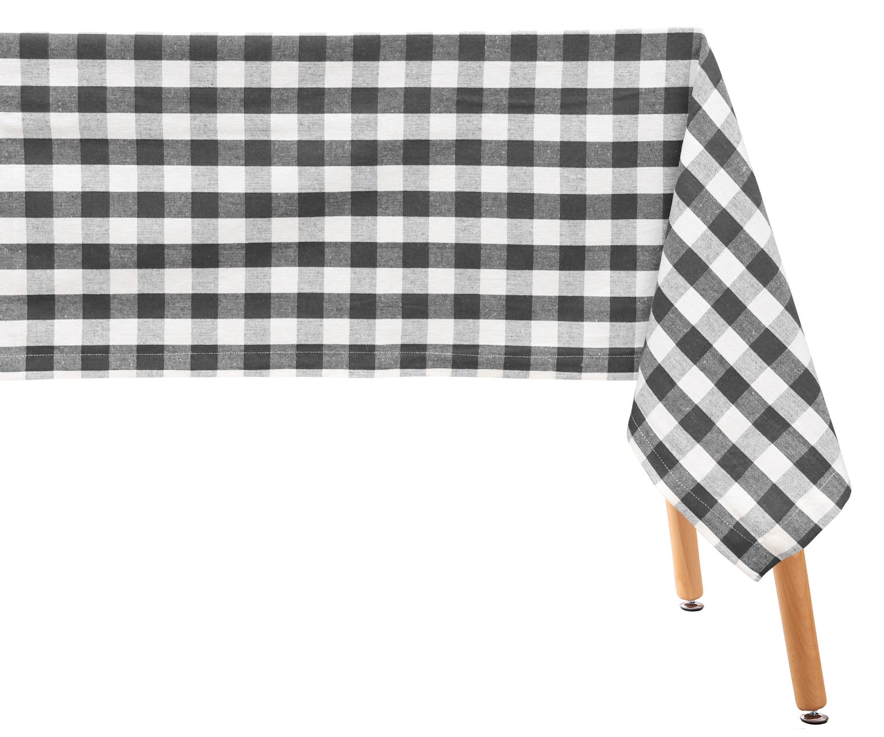 Checkered Tablecloth for timeless charm on your dining table.