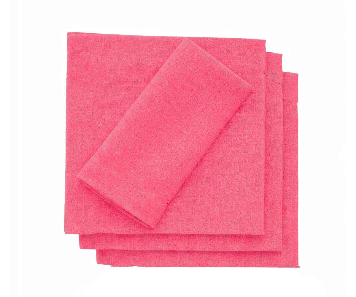 pink cotton cocktail napkins set, reusable drink napkins for wedding and parties pink cotton cocktail napkins set, reusable drink napkins for wedding and parties