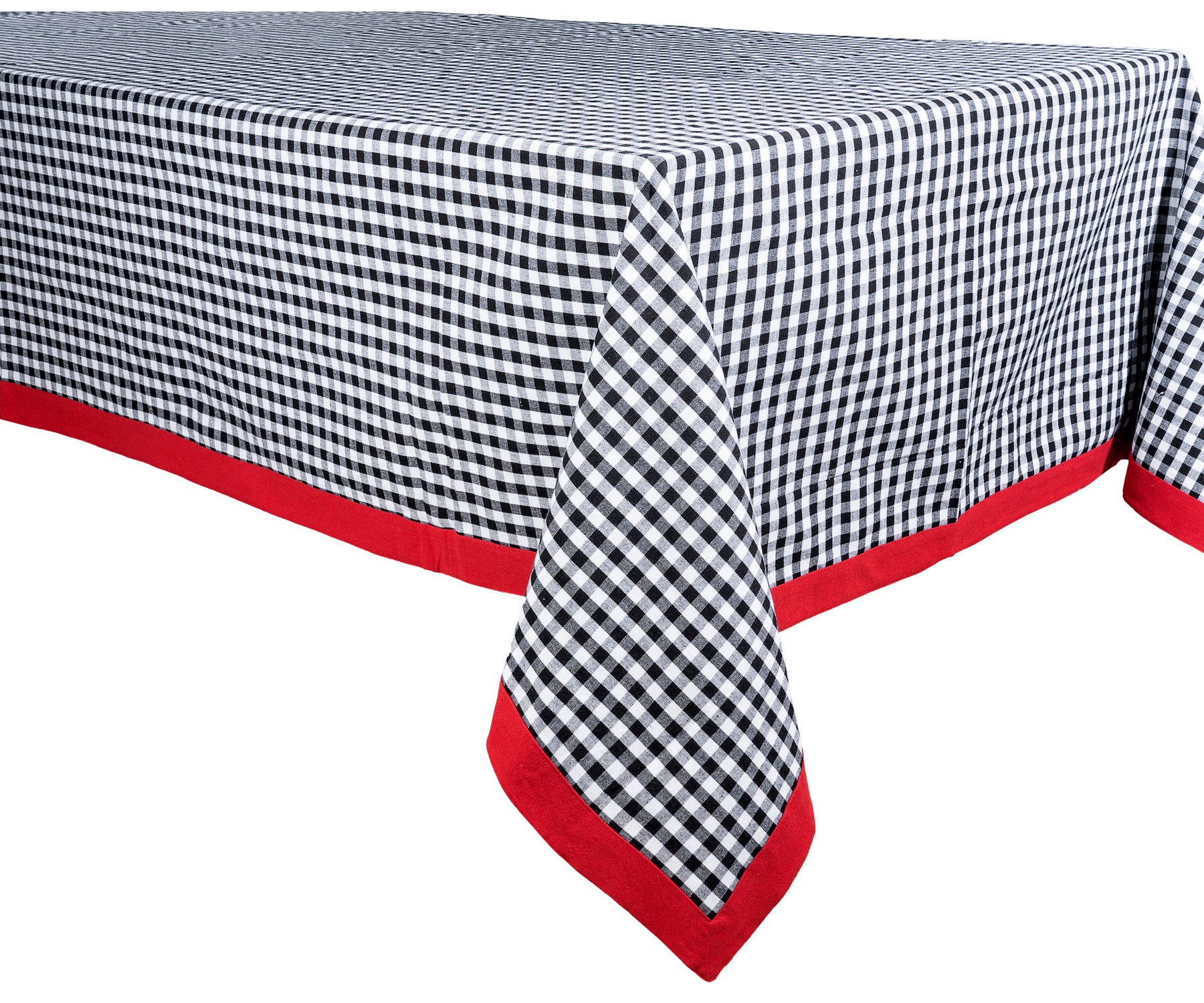 Cotton tablecloth suitable for family dinners or special occasions.
