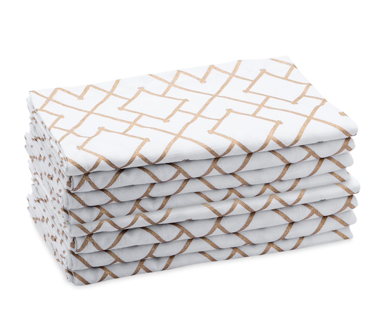 gold cloth napkins add a sense of elegance and make each guest feel special and appreciated. gold cloth napkins add a sense of elegance and make each guest feel special and appreciated.