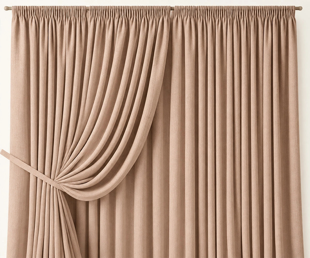 Sand liner cotton blackout curtain panel, premium 100% cotton bedroom curtains for light blocking, privacy and comfortable sleep Sand liner cotton blackout curtain panel, premium 100% cotton bedroom curtains for light blocking, privacy and comfortable sleep