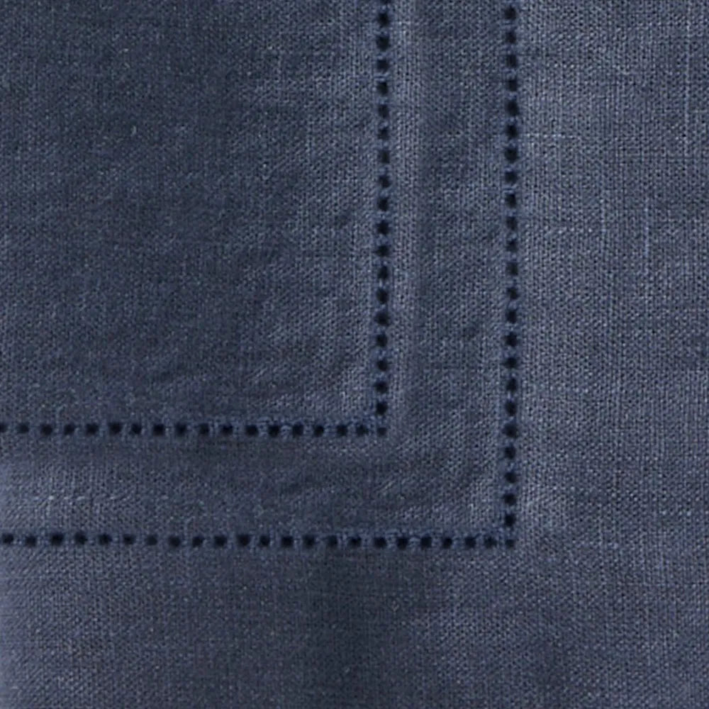 Create a sophisticated table setting with our Blue Hemstitch Napkins, crafted from 100% linen and finished with elegant double hemstitching. Create a sophisticated table setting with our Blue Hemstitch Napkins, crafted from 100% linen and finished with elegant double hemstitching.