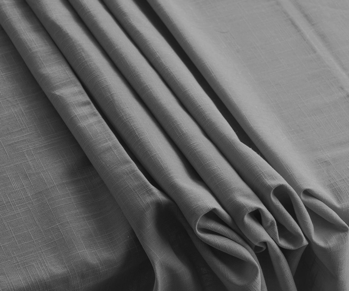 Neutral gray rectangle cotton tablecloth for everyday dining Neutral gray rectangle cotton tablecloth for everyday dining