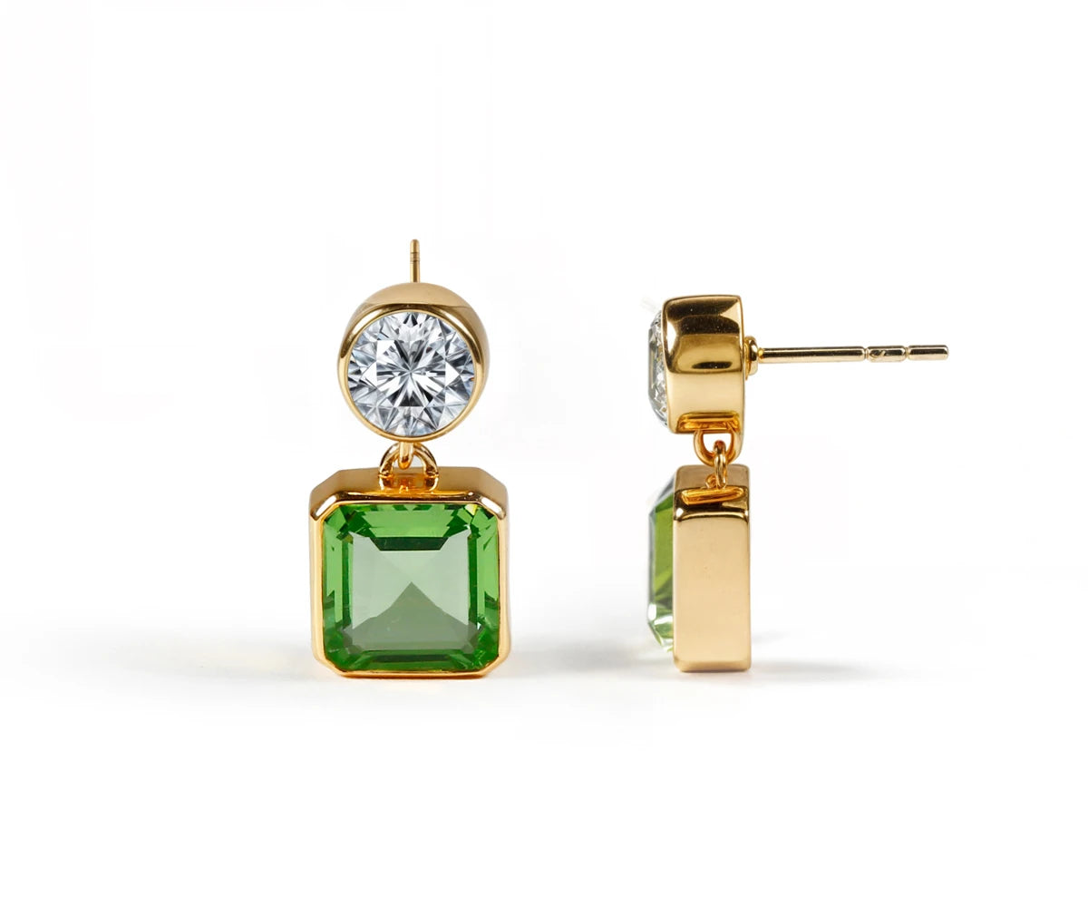 Green Drop Earrings Green Drop Earrings