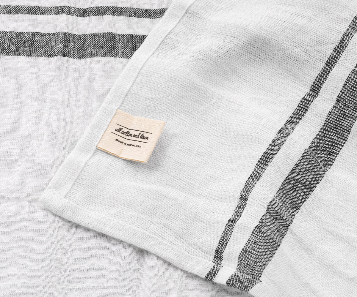 Striped linen dish towels Striped linen dish towels