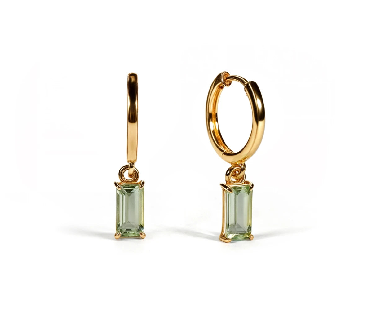 Green-Amethyst-Huggie-Earrings Green-Amethyst-Huggie-Earrings