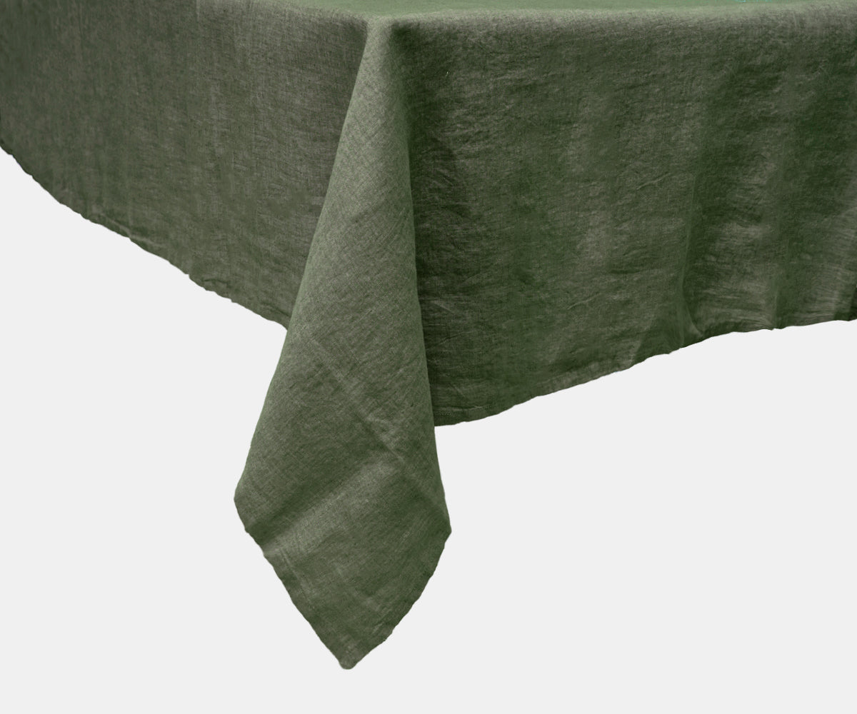 Green Linen Tablecloths Green Linen Tablecloths