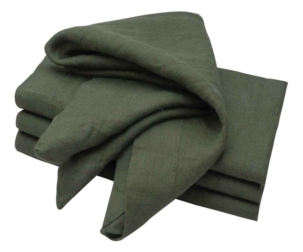 Grey Green Linen Napkins Grey Green Linen Napkins