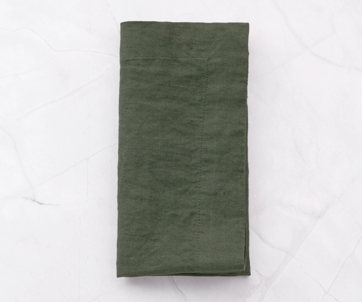 Grey Green Linen Napkins Grey Green Linen Napkins