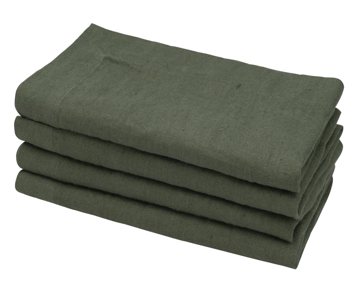 Grey Green Linen Napkins Grey Green Linen Napkins