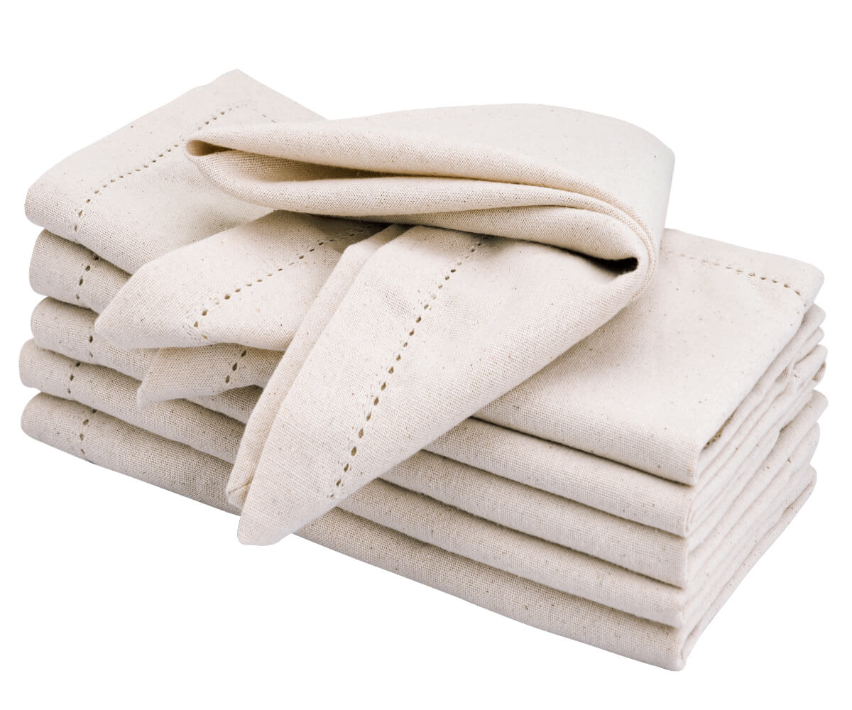 Custom Natural Cloth Napkins - Personalized Napkins