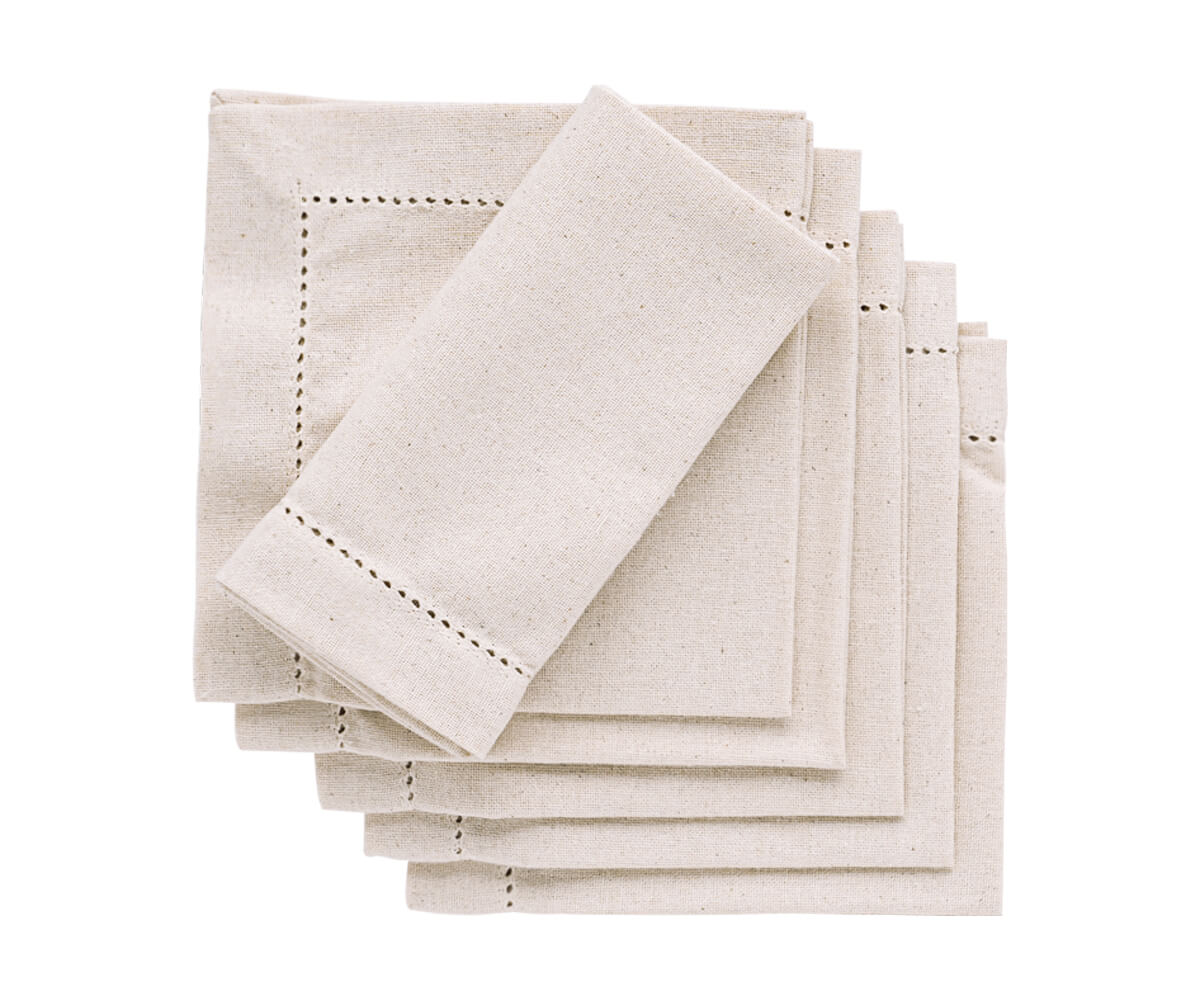 Custom Natural Cloth Napkins - Personalized Napkins Custom Natural Cloth Napkins - Personalized Napkins