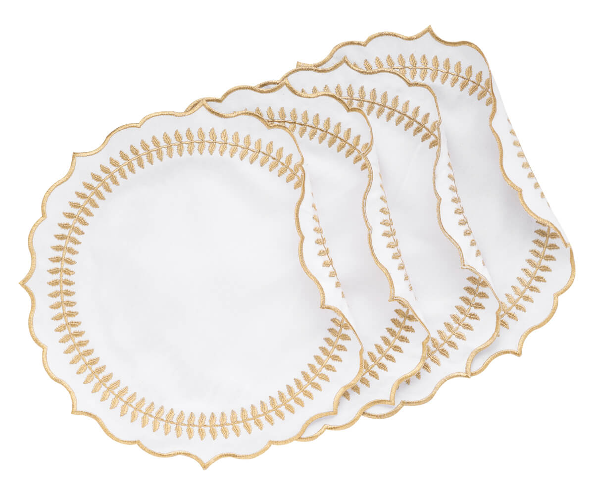 Round placemats to protect your table and add style to your dining setting. Round placemats to protect your table and add style to your dining setting.