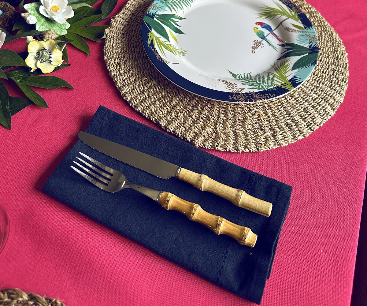 Cotton Dinner Napkins - Hemstitched Cloth Napkins Cotton Dinner Napkins - Hemstitched Cloth Napkins