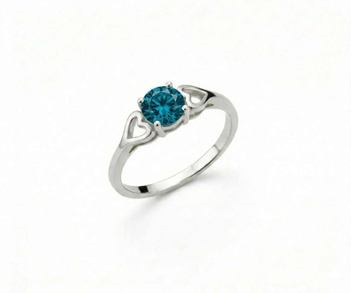 indicolite ring in silver with deep blue tourmaline indicolite ring in silver with deep blue tourmaline