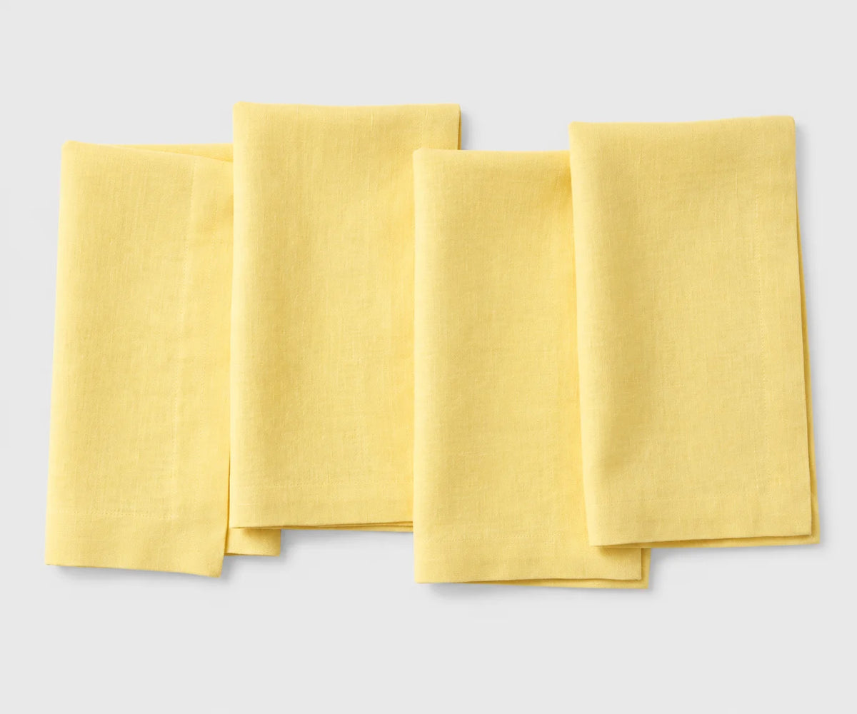 Washed linen napkins offering a sustainable alternative to disposable napkins Washed linen napkins offering a sustainable alternative to disposable napkins