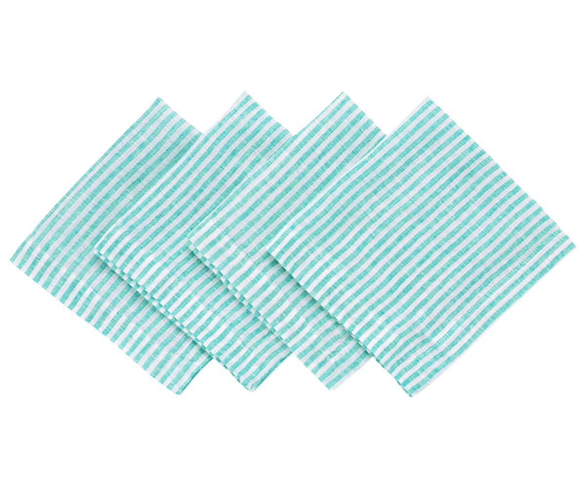 Wedding Napkins - Pinstripe Napkins Wedding Napkins - Pinstripe Napkins