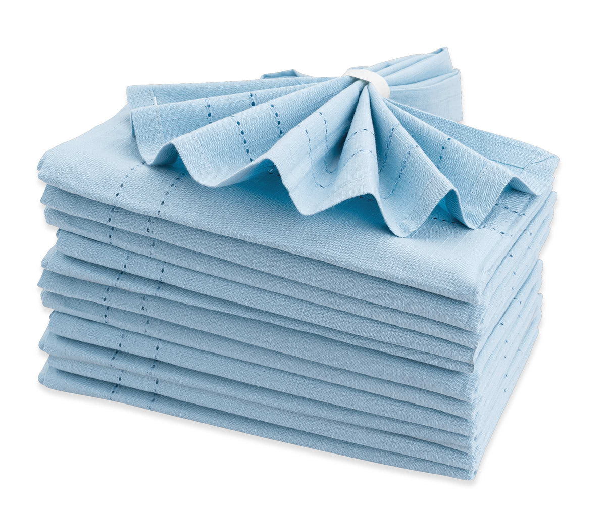 Light blue Cloth Dinner Napkins - All cotton and linen Light blue Cloth Dinner Napkins - All cotton and linen