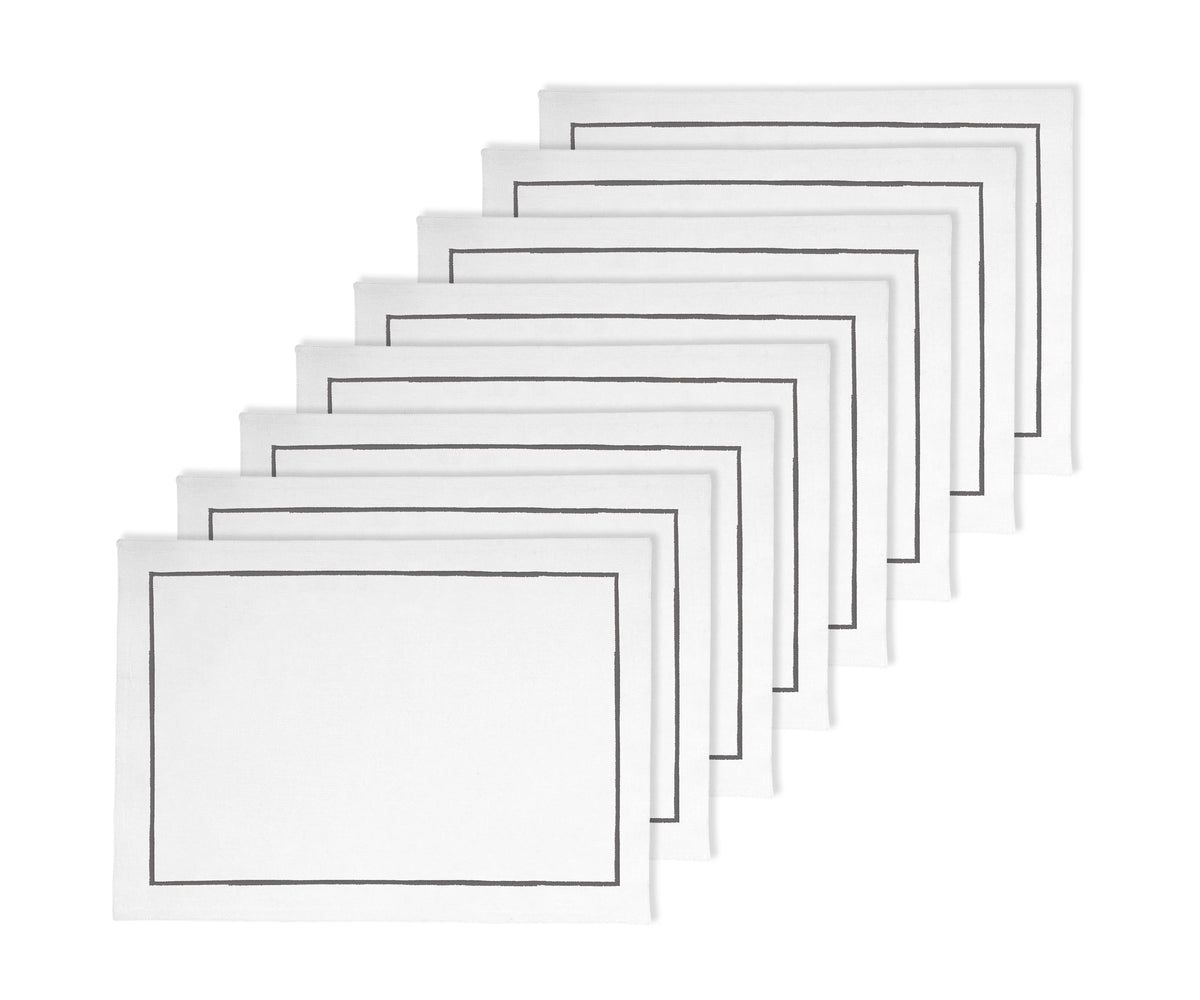 Placemat Embroidery Designs - Gray Placemat Embroidery Designs - Gray