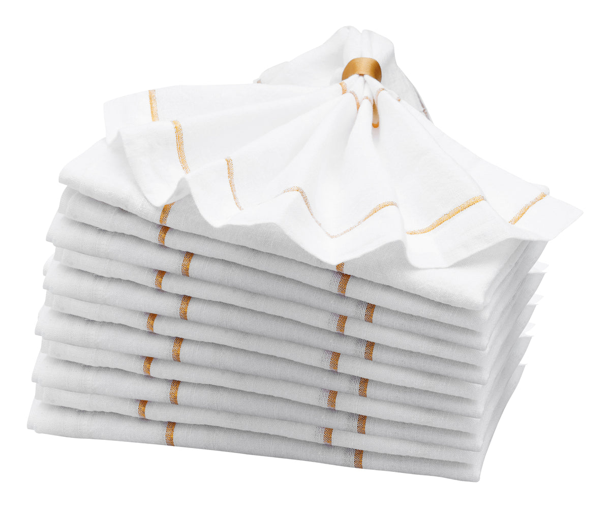 Gold Napkins: Luxurious touches for a glamorous affair Gold Napkins: Luxurious touches for a glamorous affair