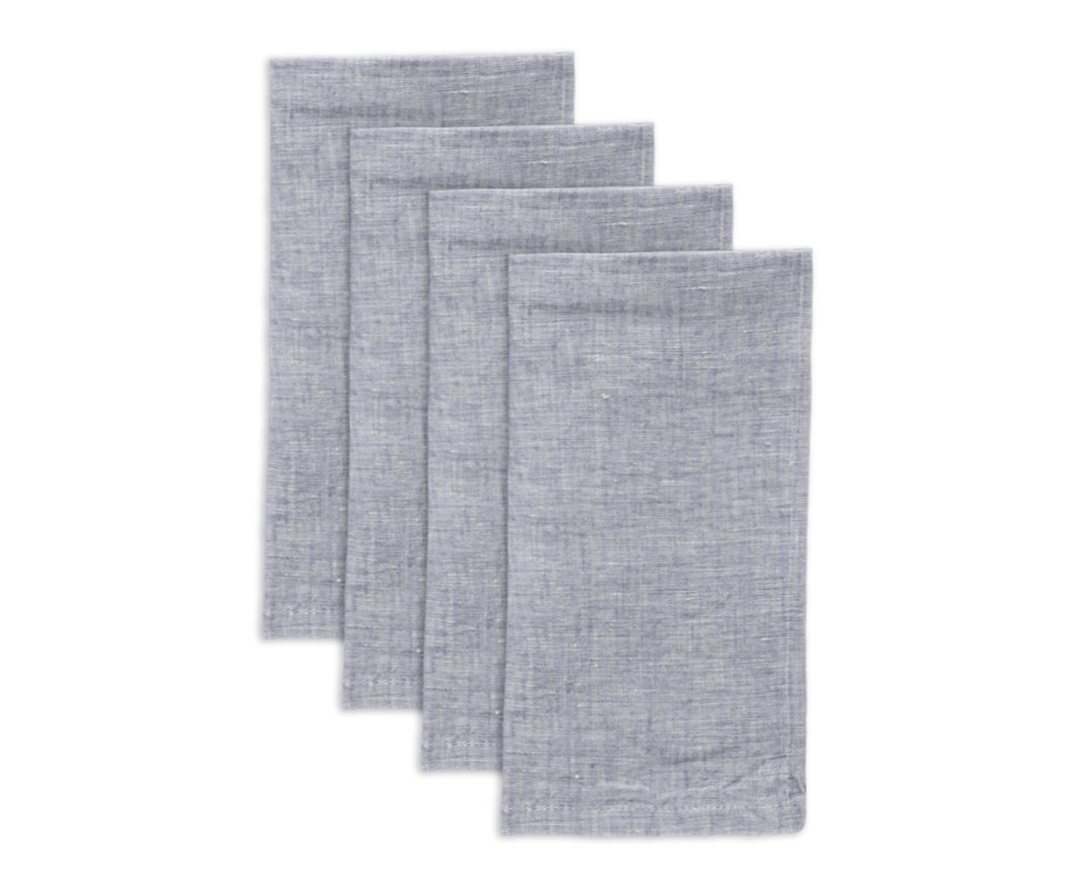 Stonewashed linen napkins can be folded or draped in various ways to create elegant table settings. Stonewashed linen napkins can be folded or draped in various ways to create elegant table settings.