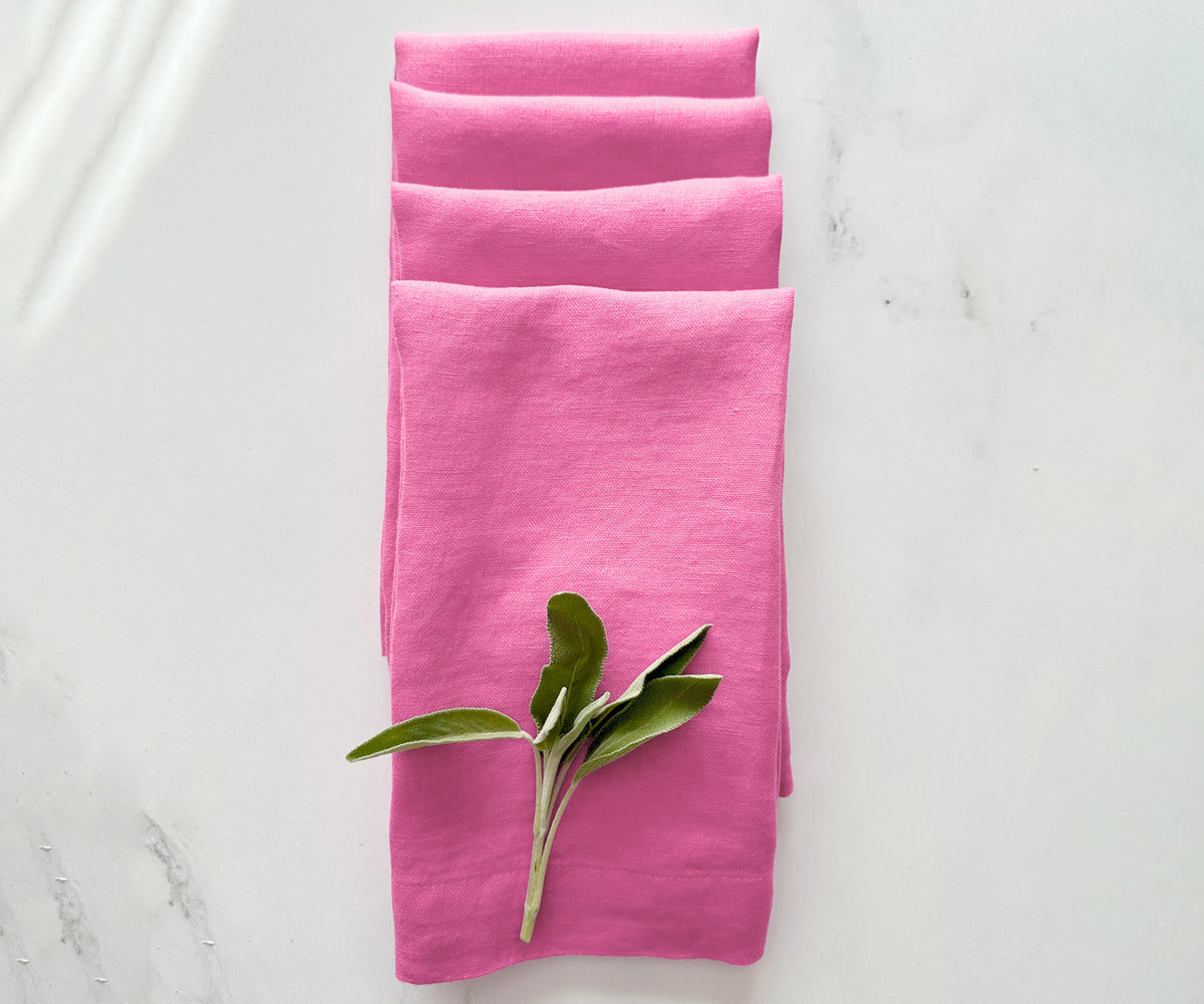 Baby Pink Linen Napkins Baby Pink Linen Napkins