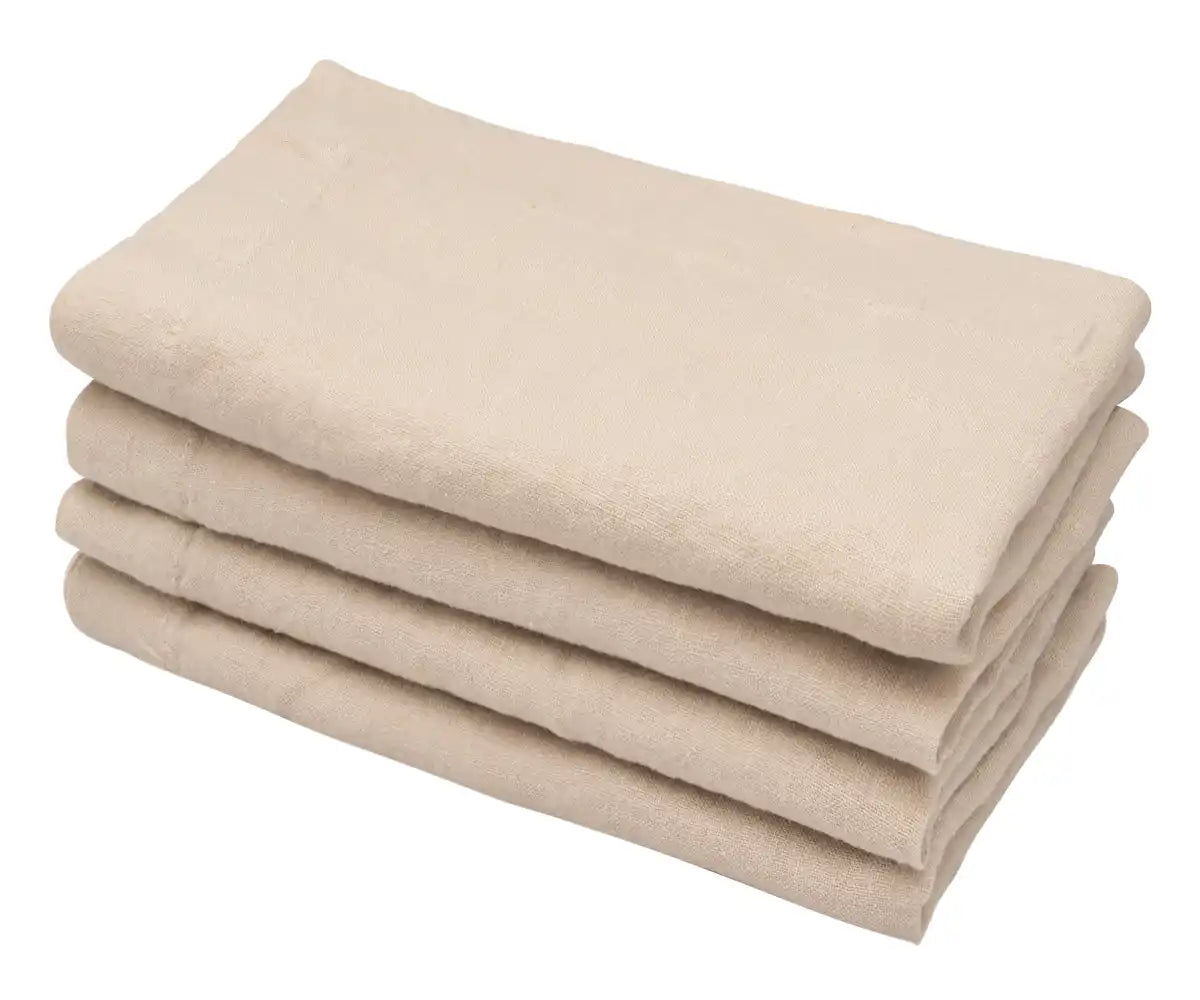 Beige Linen Napkins Set of 4 Beige Linen Napkins Set of 4