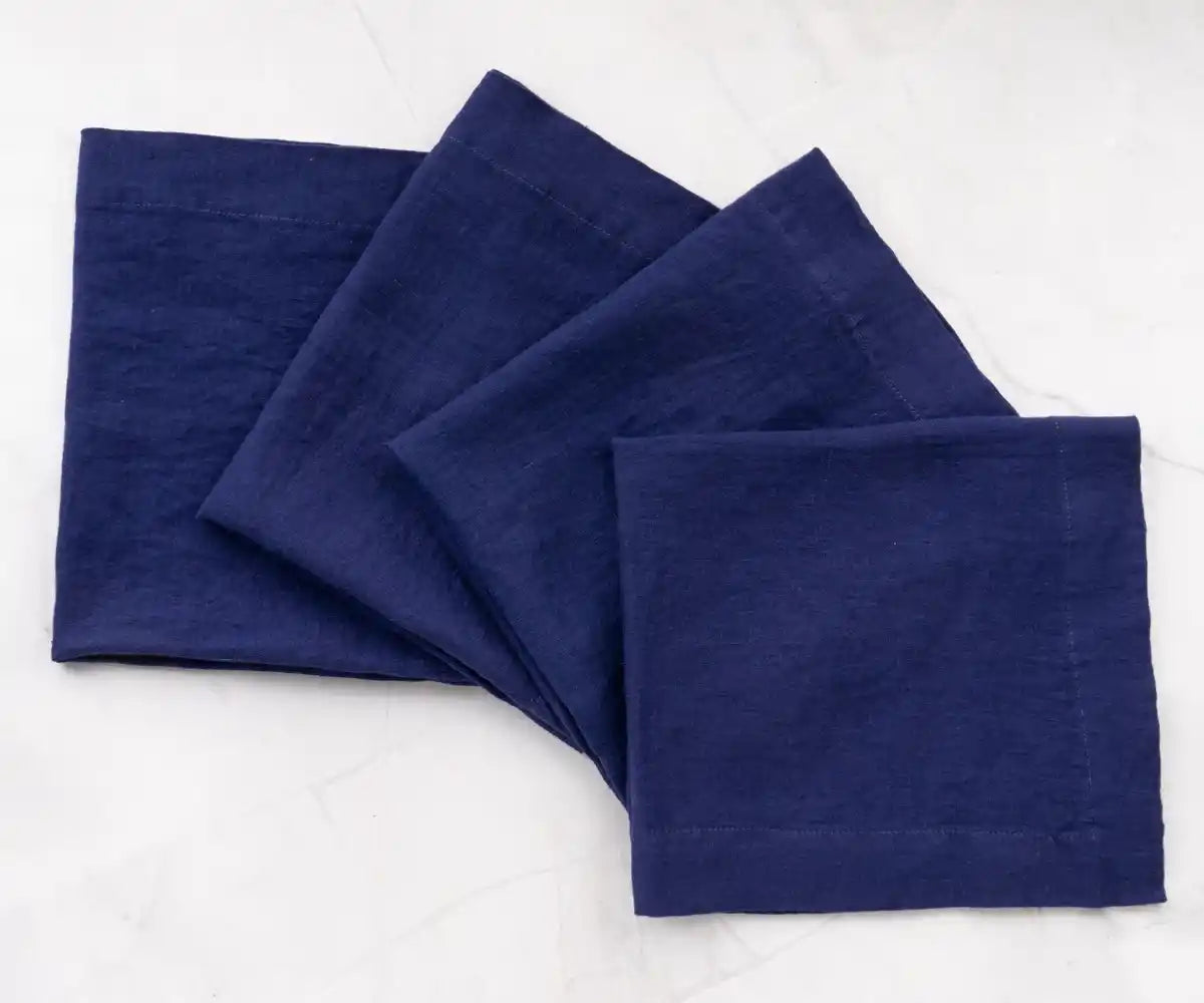 Dark Blue Linen Napkins Dark Blue Linen Napkins