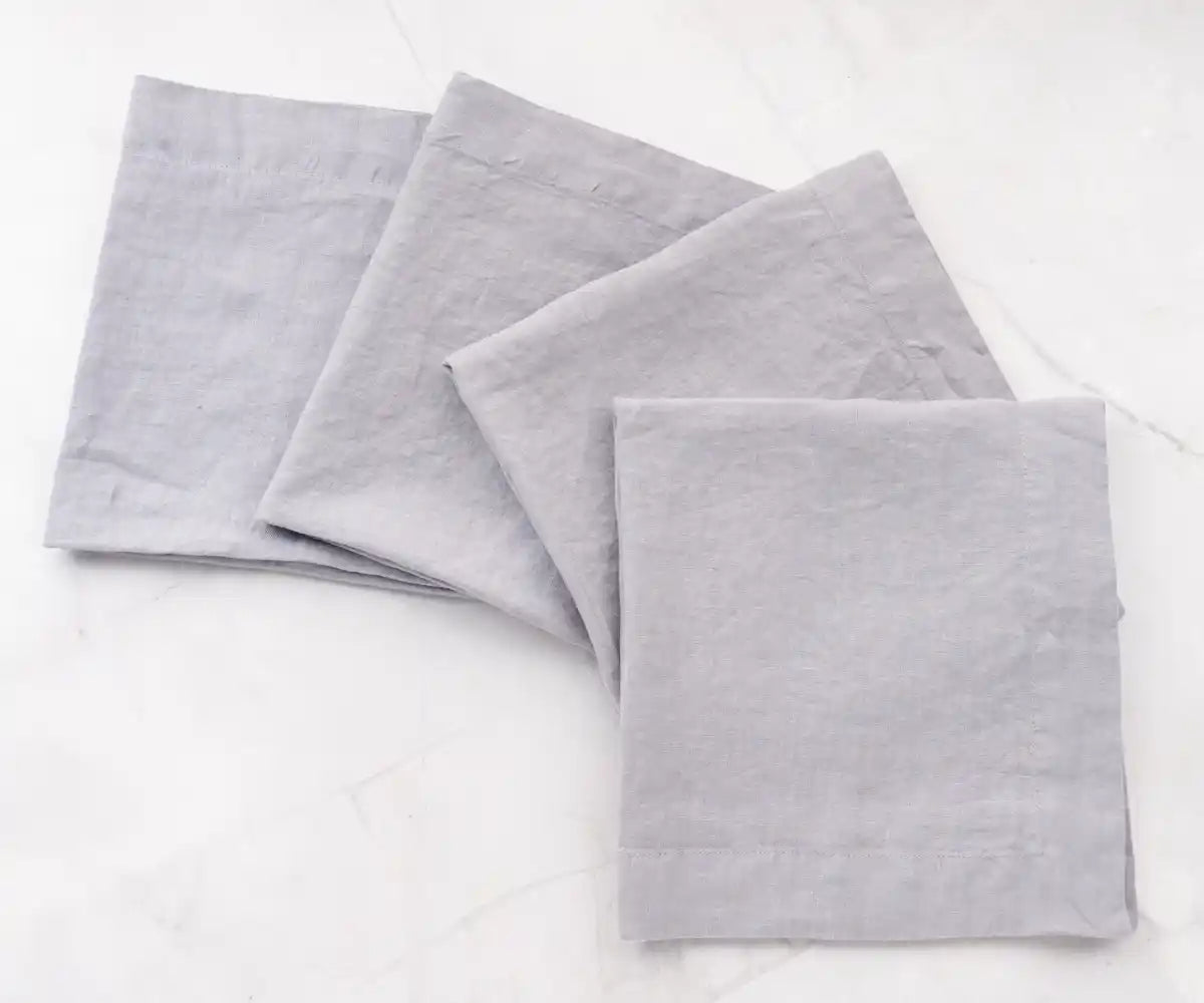 Plain Linen Napkins - Set of 4 Plain Linen Napkins - Set of 4