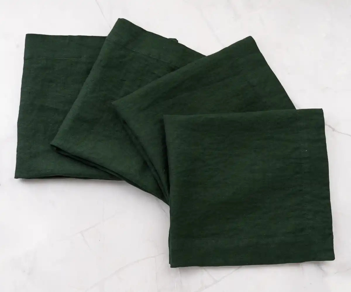 Plain Linen Napkins - Set of 4 Plain Linen Napkins - Set of 4