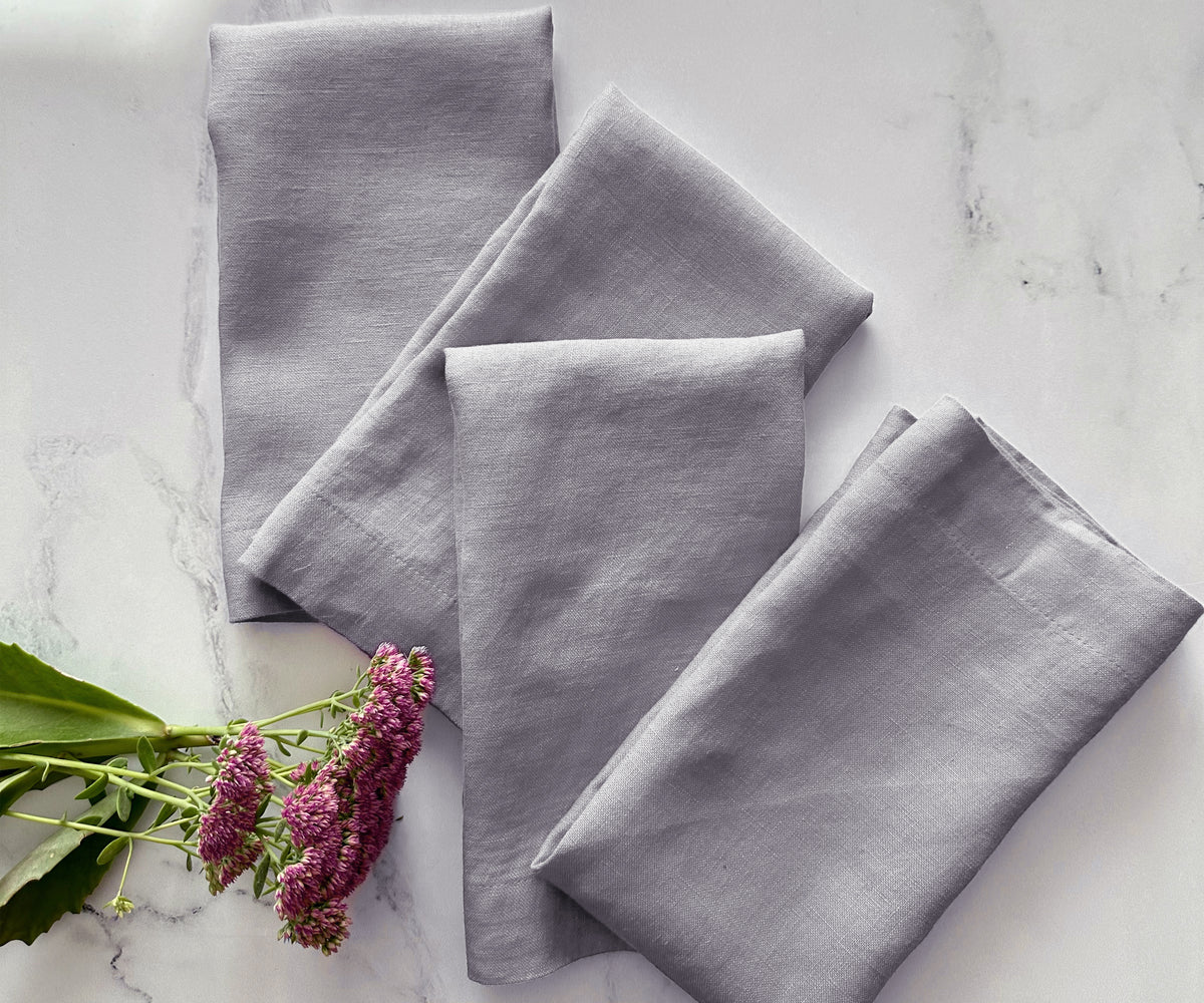 Gray Linen Napkins Gray Linen Napkins