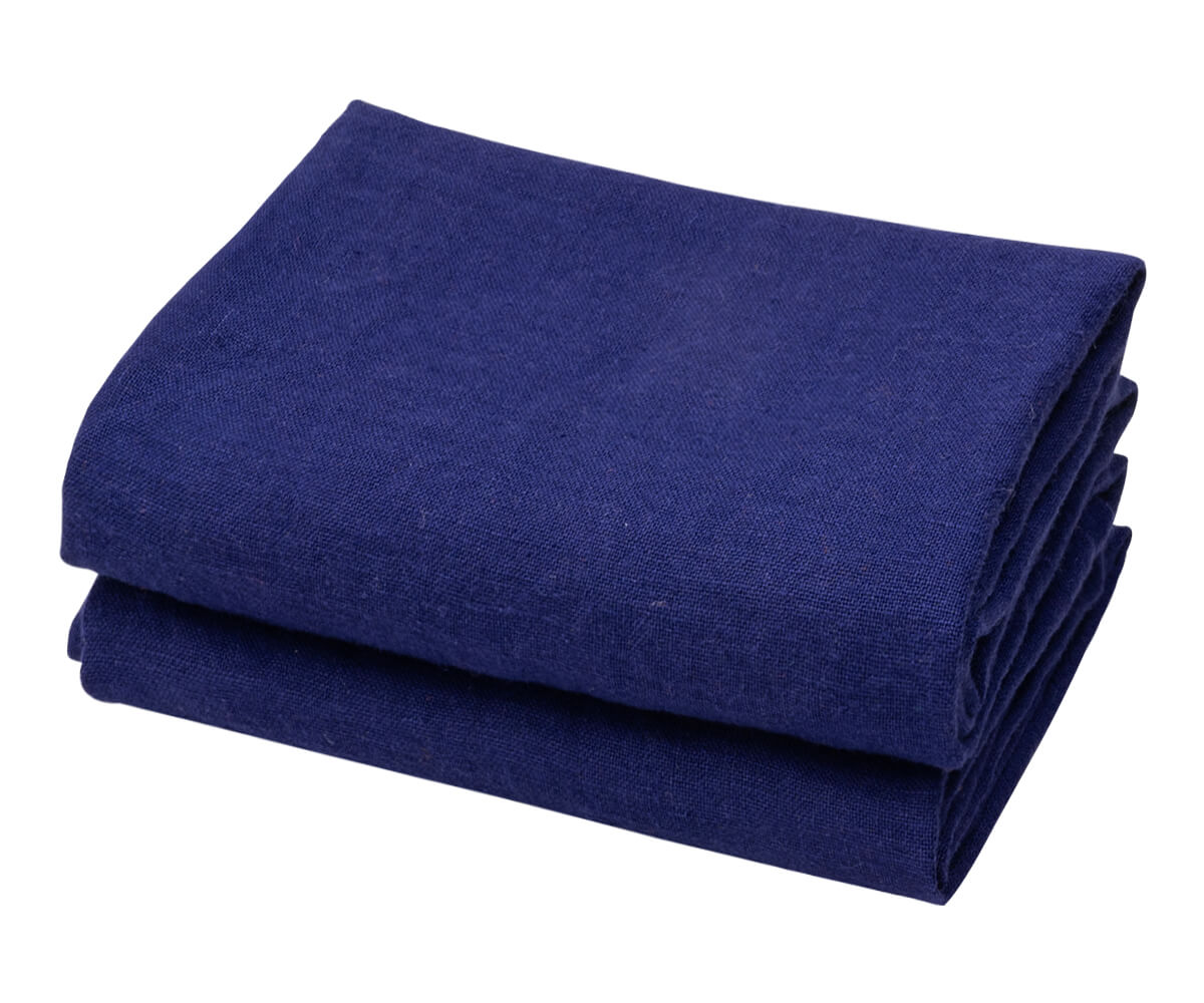 Hedley & Bennett Chef's Towels, 3-Pack | 100% Cotton Super Absorbent Kitchen Towels | Blueberry Blue Dish Cloths