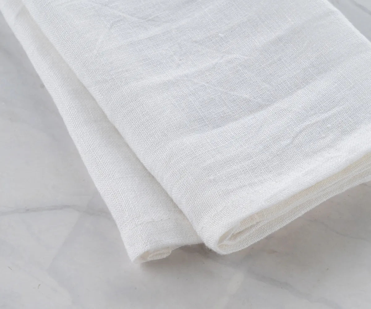 Plain white linen tea towels set of 2 for kitchen use
Plain white linen tea towels set of 2 for kitchen use