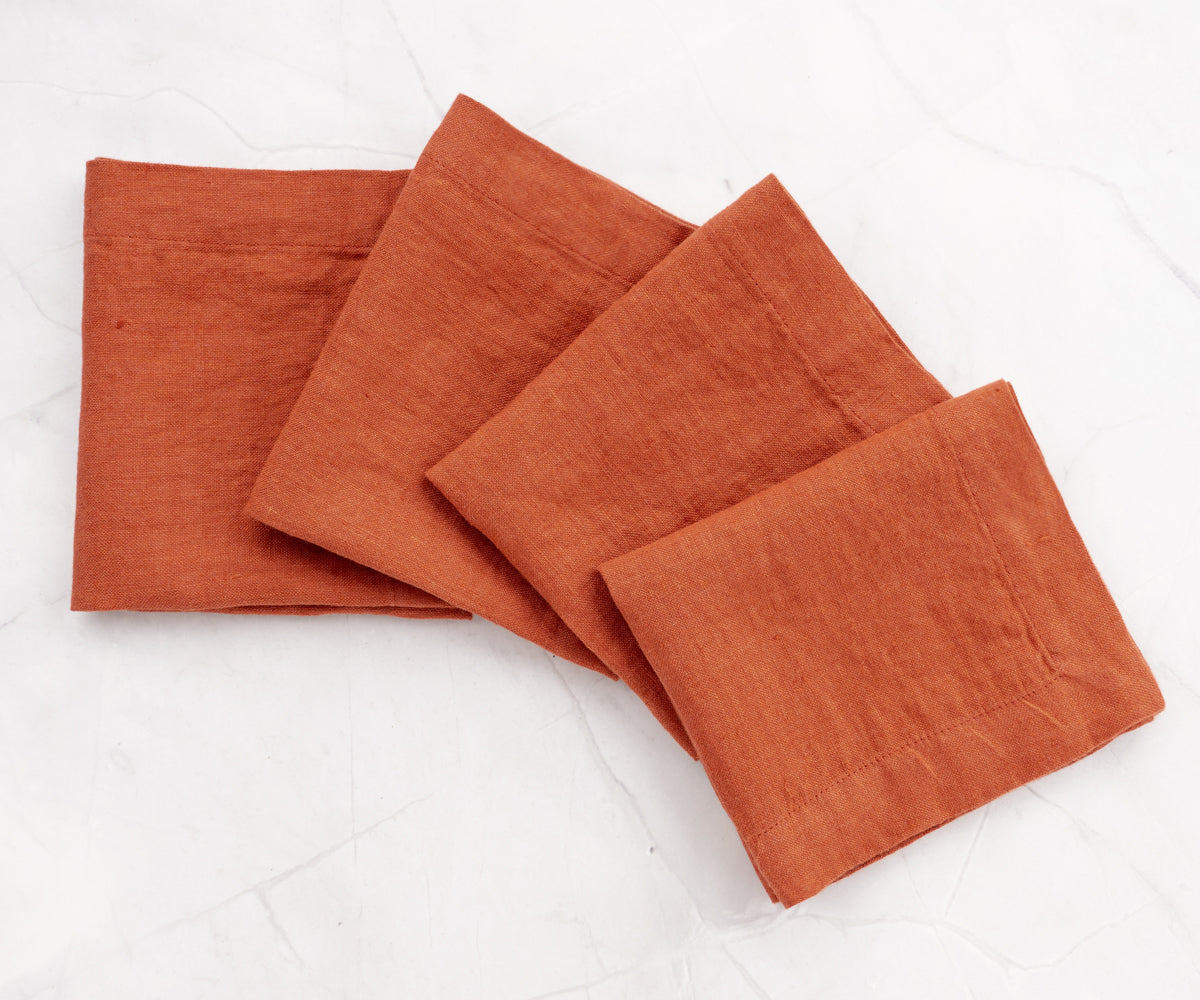 Cocktail Napkins - 100% Pure Linen Cocktail Napkins - 100% Pure Linen