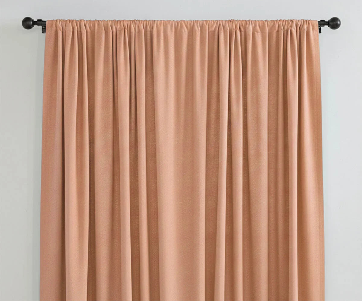 Light Brown solid linen curtains, warm tone window drapes Light Brown solid linen curtains, warm tone window drapes